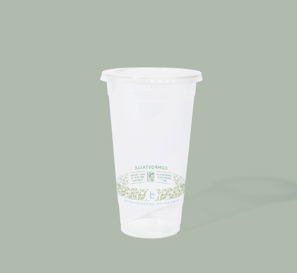 32oz Compostable Clear PLA Cold Cup, 500/cs