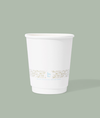 8oz Double Wall Hot Cup, Compostable, 500/cs