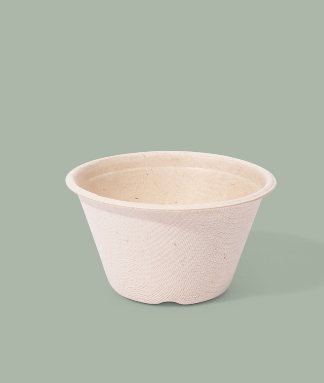 4oz PFAS Free Fiber Portion Cup, Compostable, 2000/cs