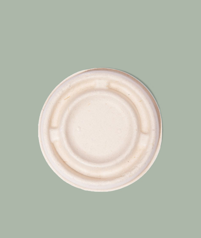 4oz PFAS Free Fiber Portion Cup Lid, Compostable, 2000/cs