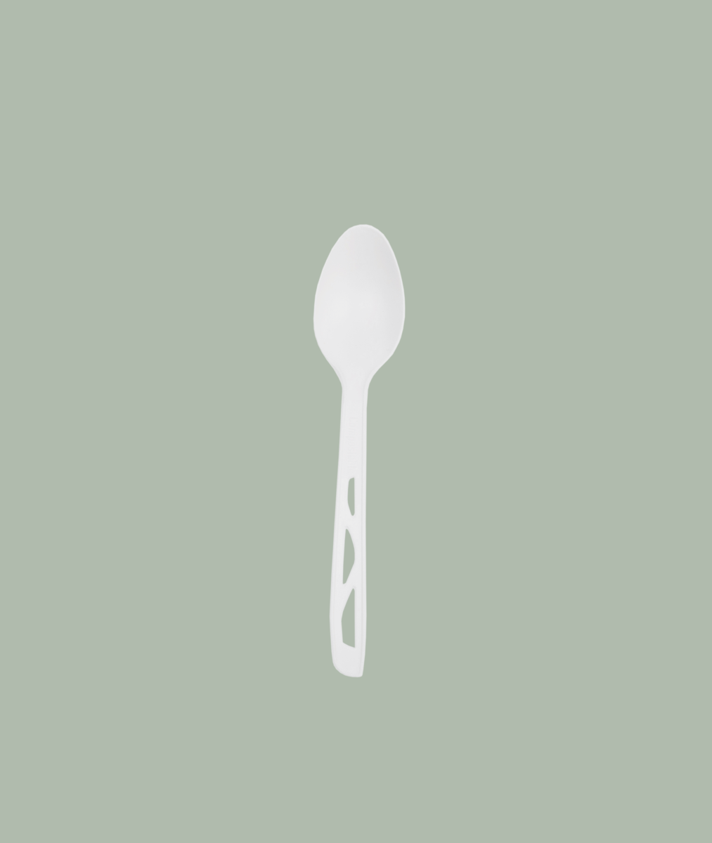 Spoon,  Medium Weight White – Bulk CPLA Compostable Cutlery 1000/case