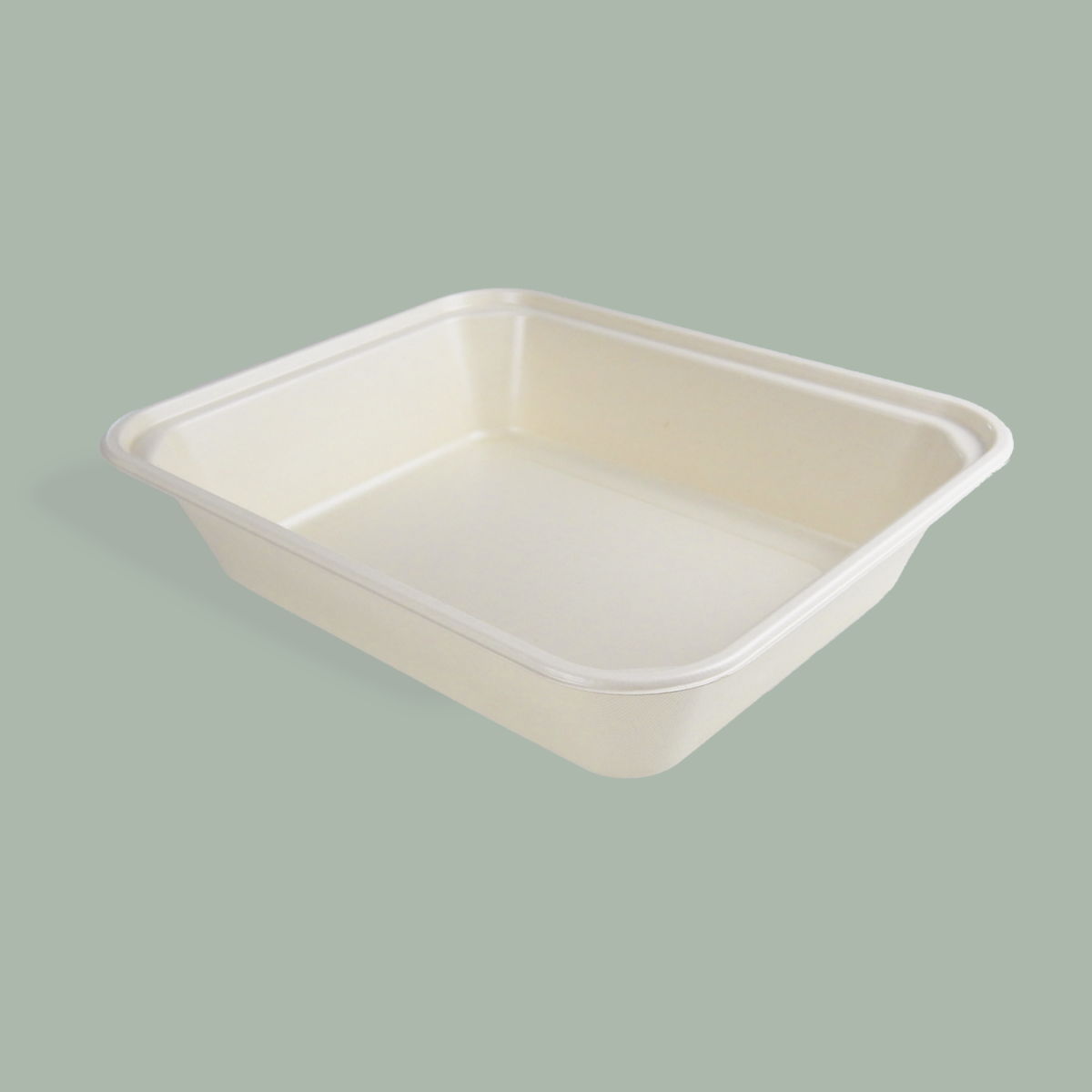 12.8″ x 10.4″ x 2.9″ PLA/PBAT Lined Catering Tray, 200/case